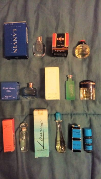 Perfumes em miniatura de coleção