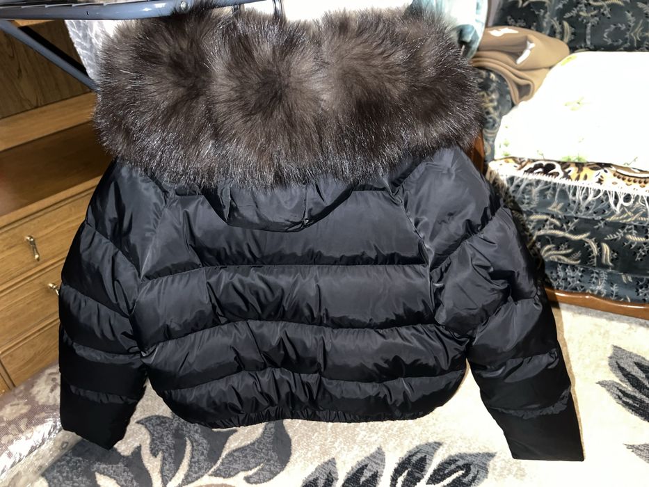 Куртка бомбер з натуральним хутром