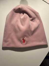 Różowa welurowa czapka rozmiar Uni