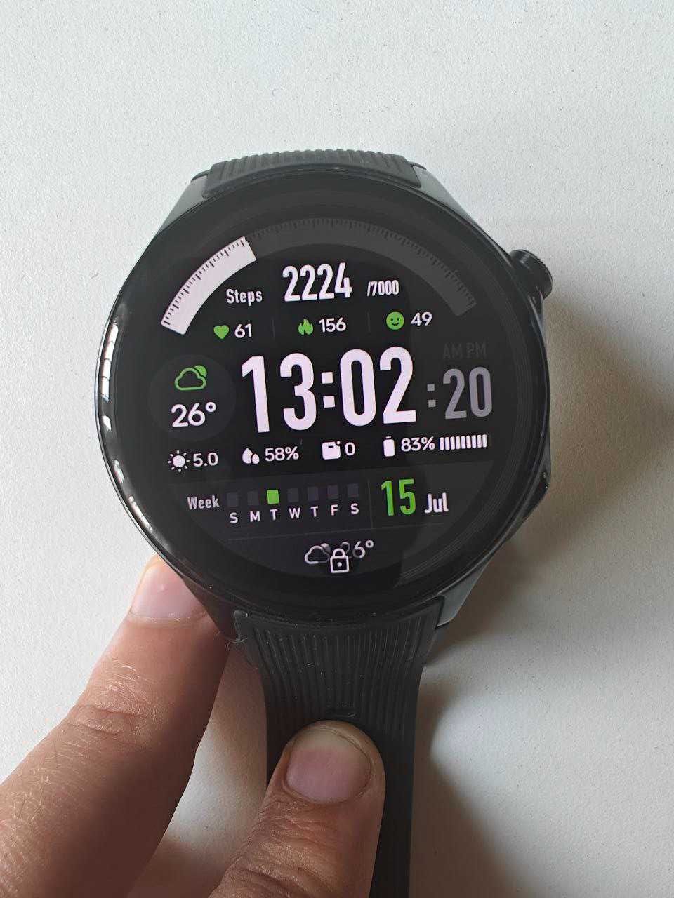 Смарт-годинник OnePlus Watch 2 Black сапфірове скло