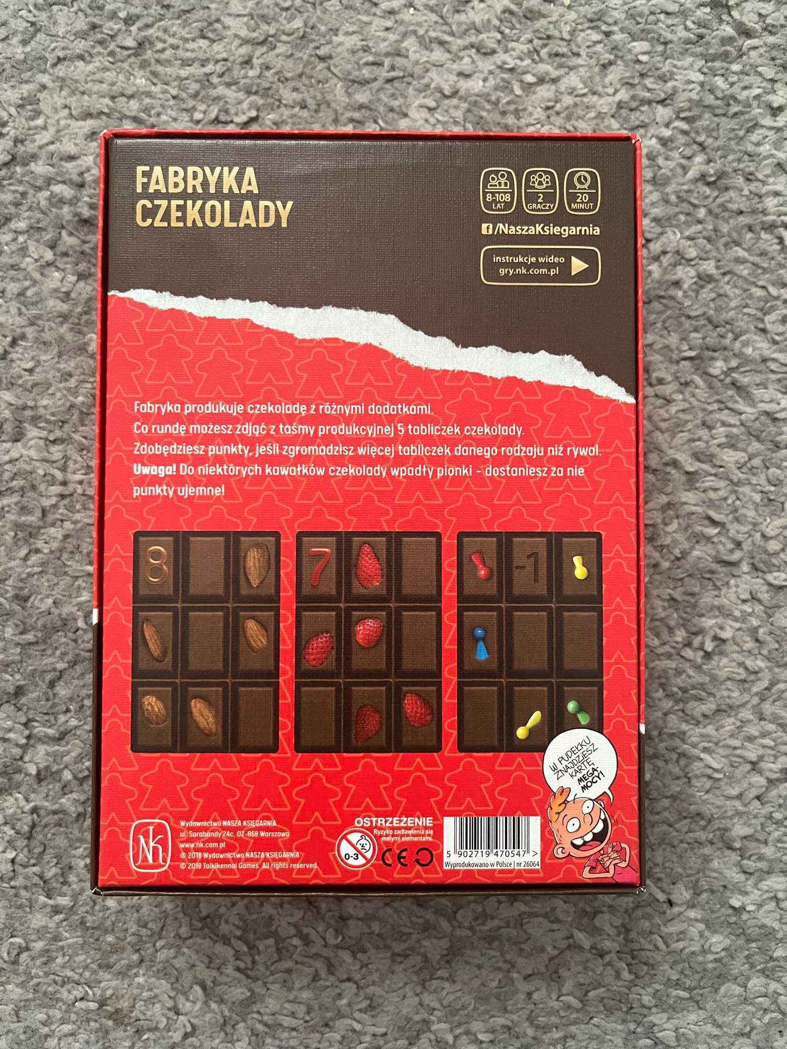 Gra karciana ,,Fabryka czekolady"