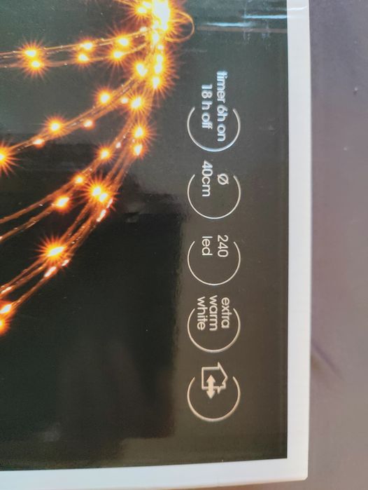 Ozdoba świąteczna kula swietlna