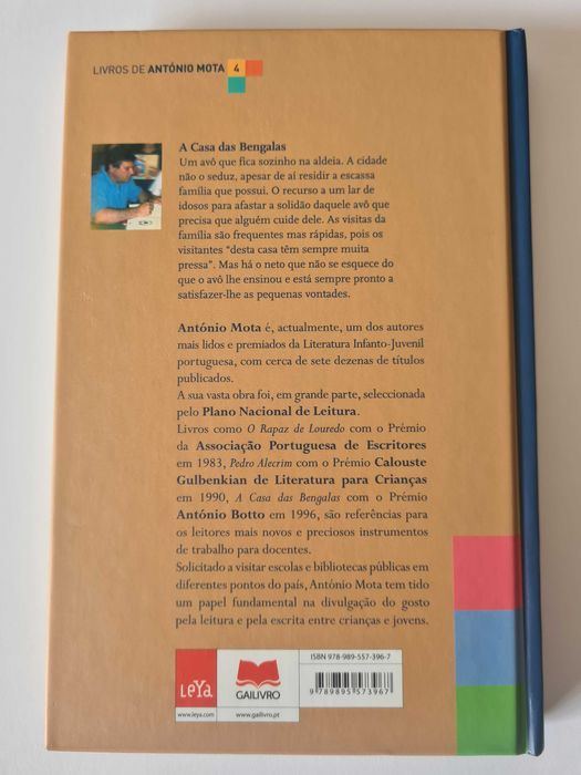 Livro juvenil "A Casa das Bengalas" de António Mota