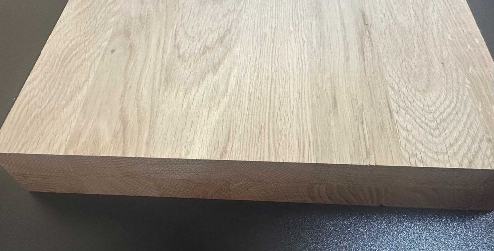 Stopnie, parapert, półki, blaty dębowe o grubości 40 mm