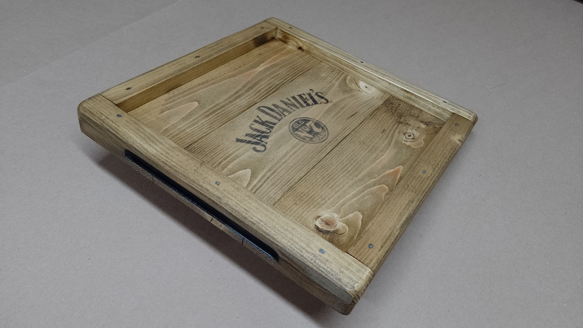 Taca Jack Daniels drewniana loft tacka z drewna podstawka drewno