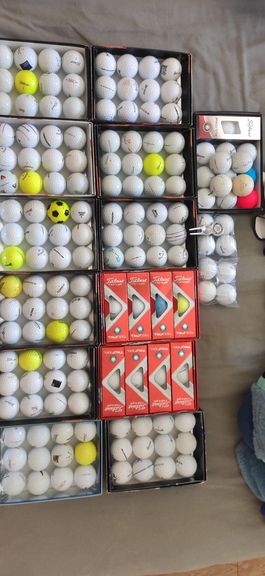 168 bolas de golf