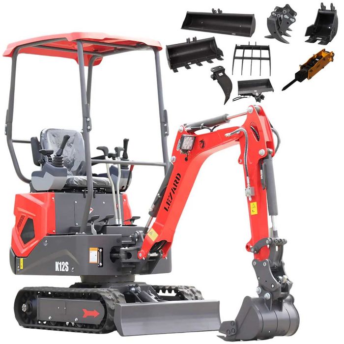 NOWA Koparka LEZARD K12S | 1200 kg | Minikoparka