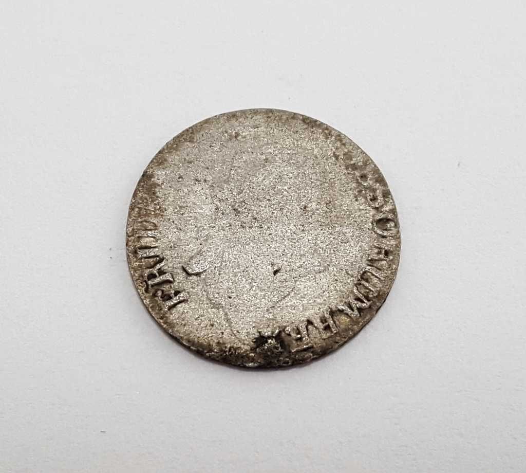 Srebrna moneta 3 Grosze z XVIII wieku - 1786 E, Fryderyk II Wielki