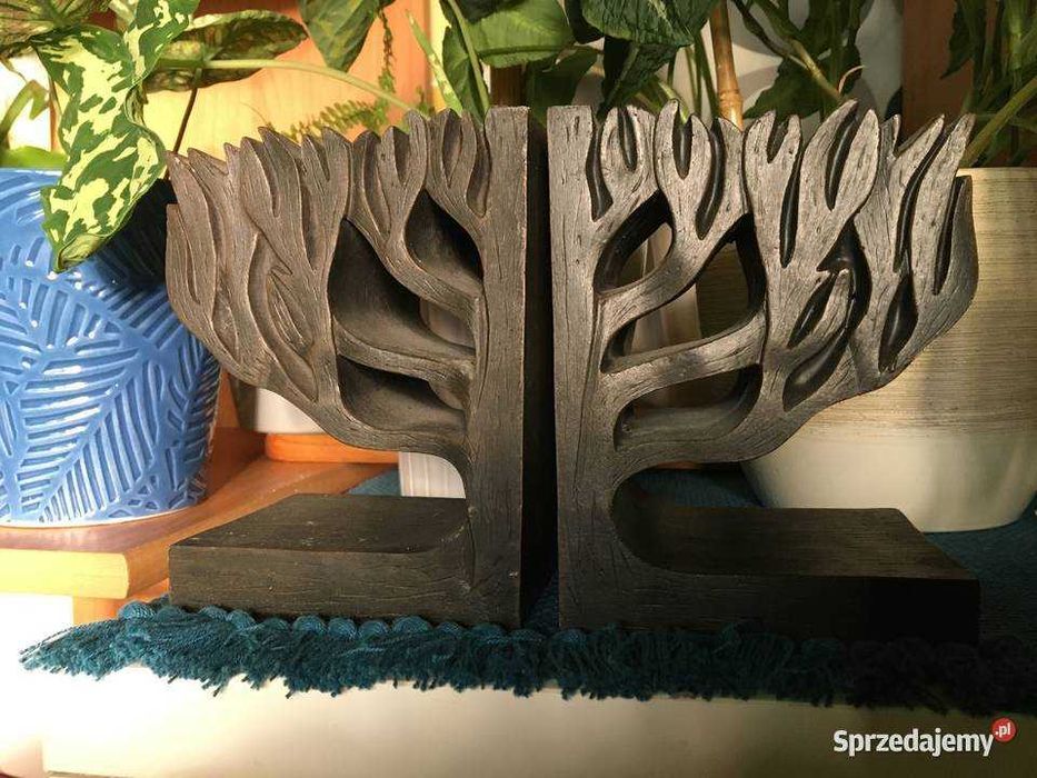 Podpórki do książek drewno hebanowe