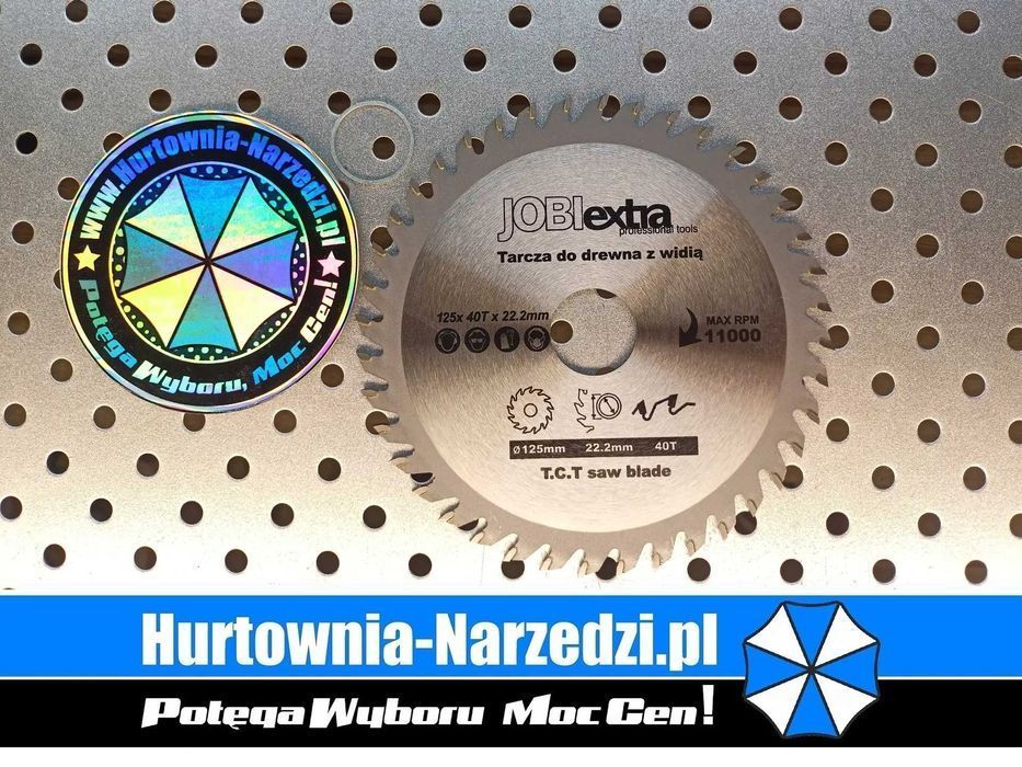Tarcza do drewna z Widią TCT 125mm 40T tarcza do drewna 125mm widia