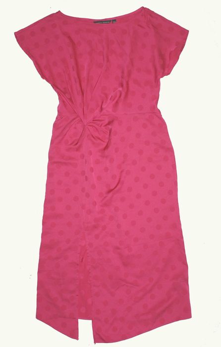 Dorothy Perkins_Piękna SUKIENKA_różowa fuksja groszki elegancka_40