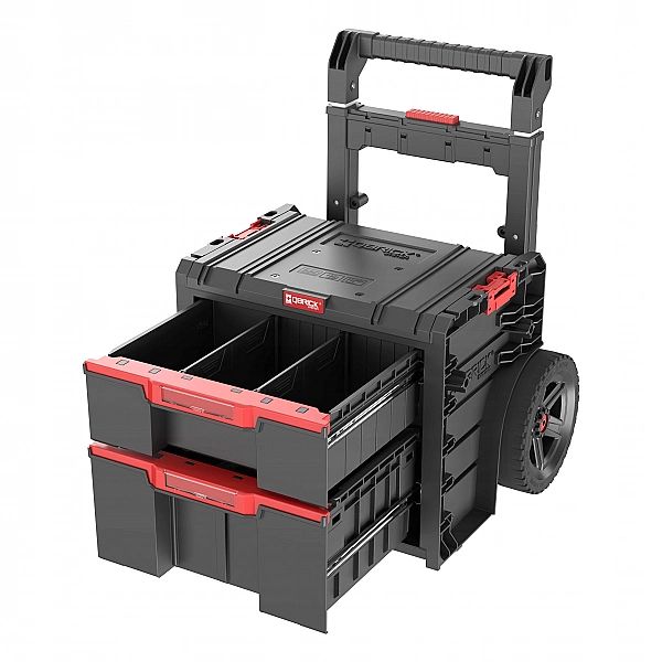Skrzynka Narzędziowa Z 2 Szufladami Na Kołach Qbrick Pro Cart 2.0 Draw