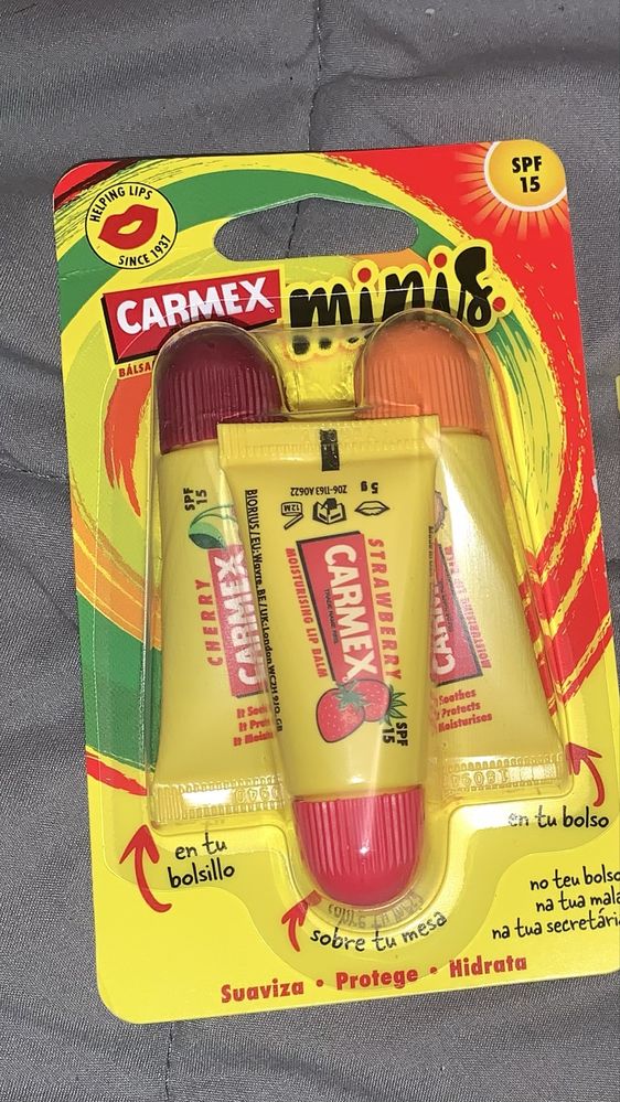 Conjunto 3 carmex mini