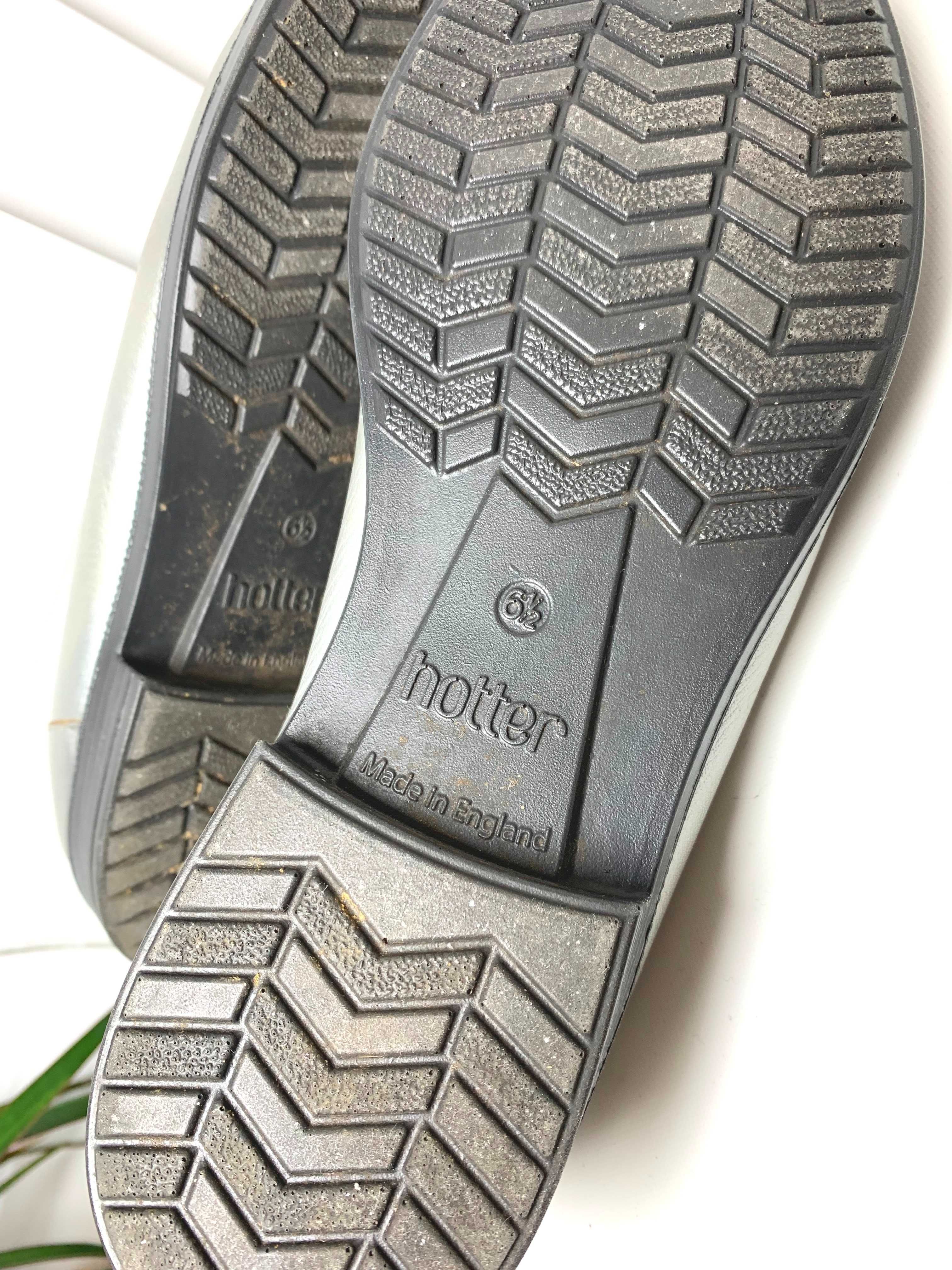 buty loafers 39 skóra naturalna skórzane mokasyny lords srebrne oxford
