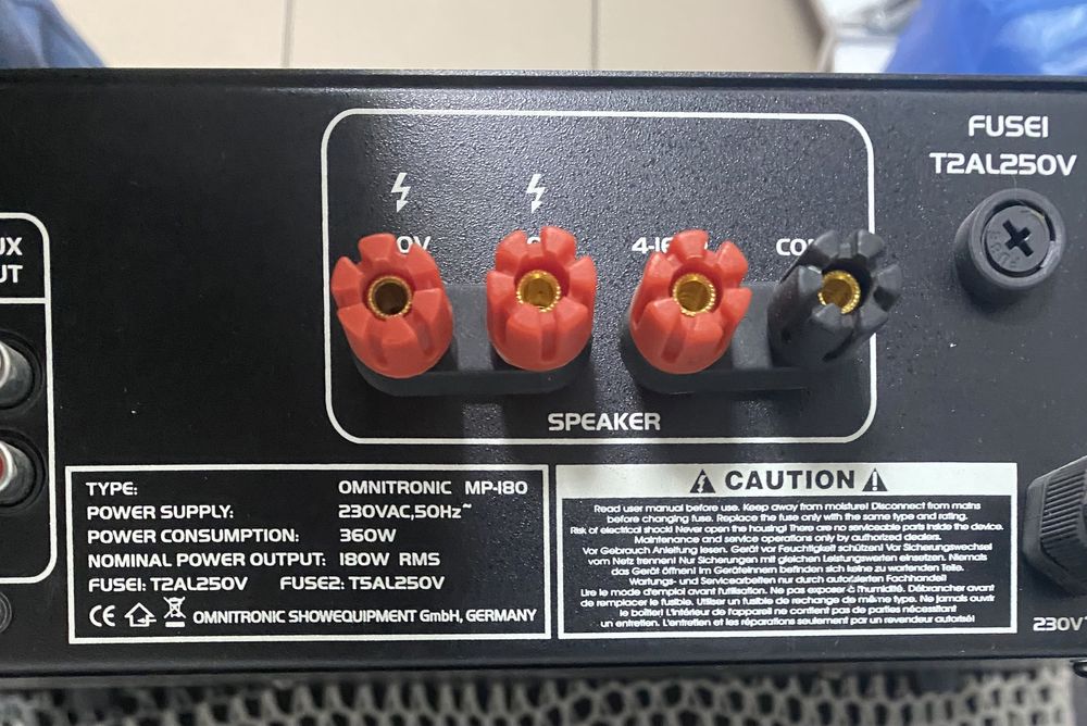 Трансляционный усилитель omnitronic mp 180