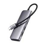 Adapter Ugreen CM195/6w1 USB-C - HDMI / 2x USB-A 3.0 / USB-C PD / czyt