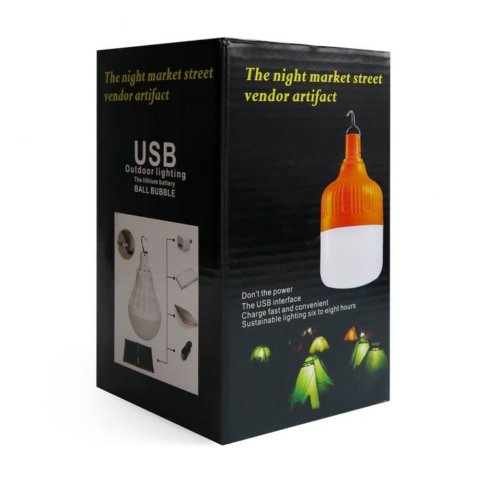 LED лампа акумуляторна підвісна 6500K 100W 2400mAh