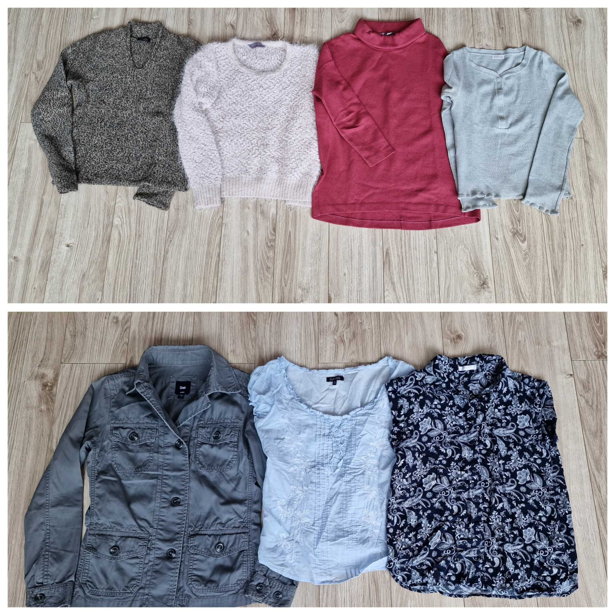 Paka ubrań 33 sztuki Esprit Hugo Boss Zara Tommy Hilfiger Gap r 36 / S