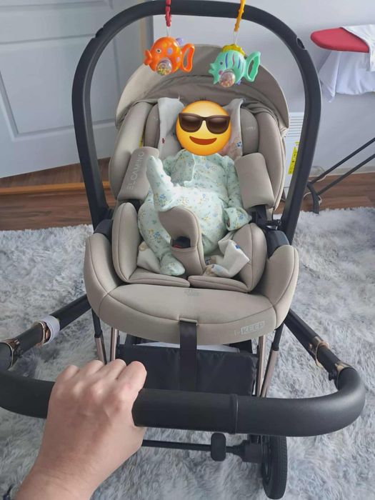 Дитяче автокрісло El Camino ME 1186 i-KEEP Melange Cashmere Beige