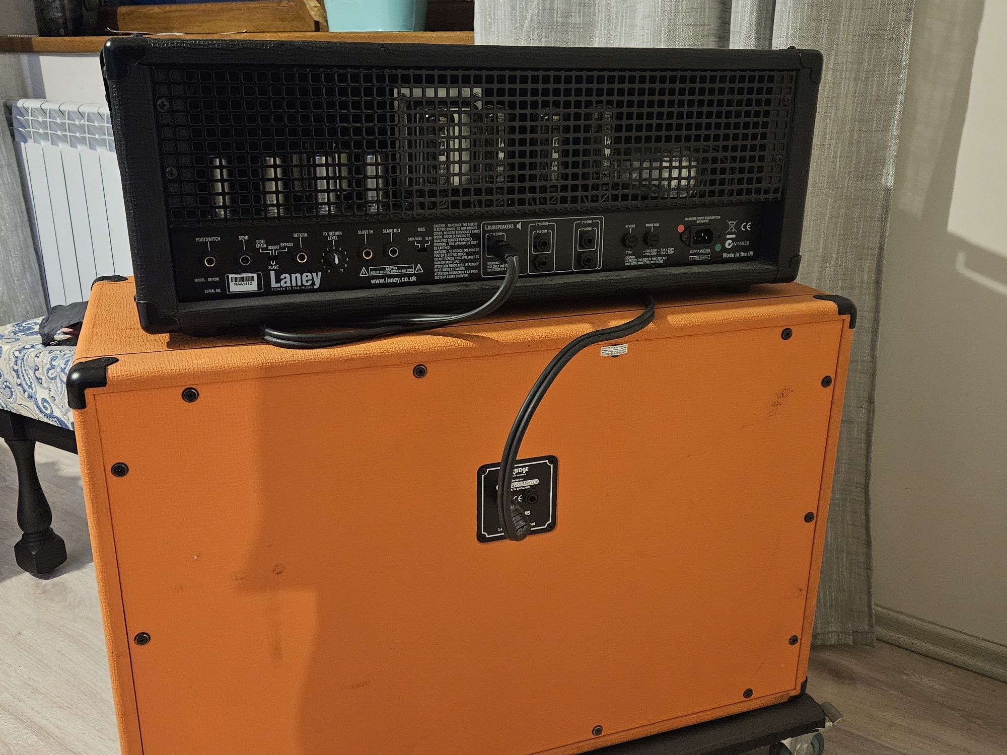 Wzmacniacz Laney GH100L + Orange PPC212