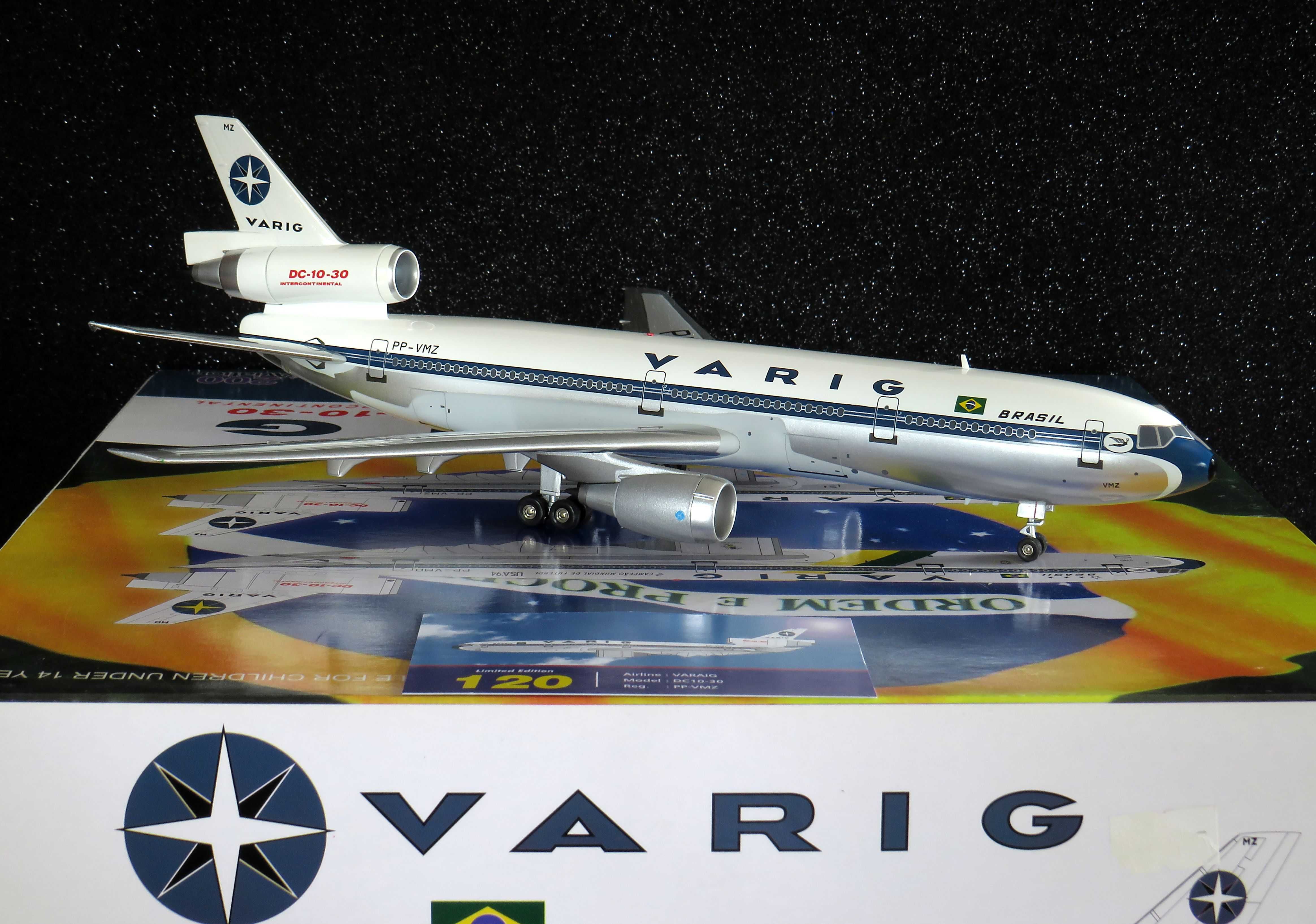 Varig DC-10-30 PP-VMZ extremamente raro, sold out desde 2011