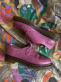 Рожеві вінтажні туфлі від dr.martens оксфорди