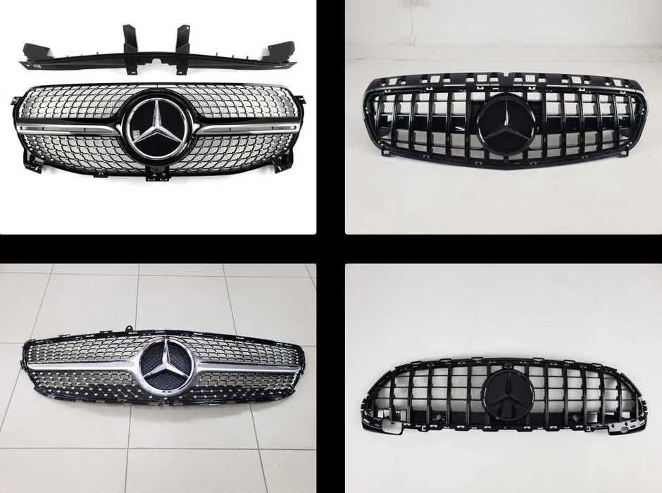 мерседес решетка радиатора Mercedes w205,w212,W213,CLA w222,w166 GLA