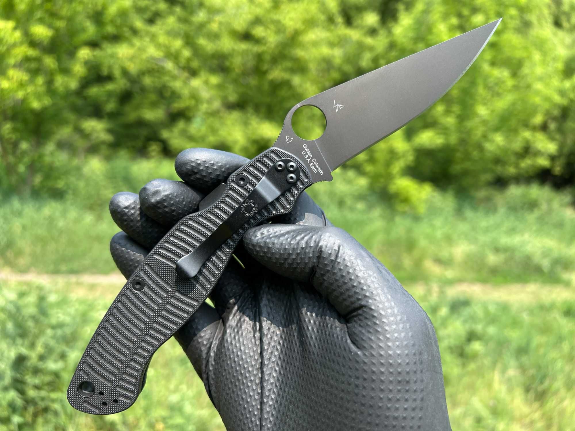 Складний ніж Spyderco Military 2 Salt Black G-10 DLC MagnaCut оригінал