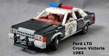 LEGO MOC - Ford LTD 1983 Highway Patrol [mój autorski model]