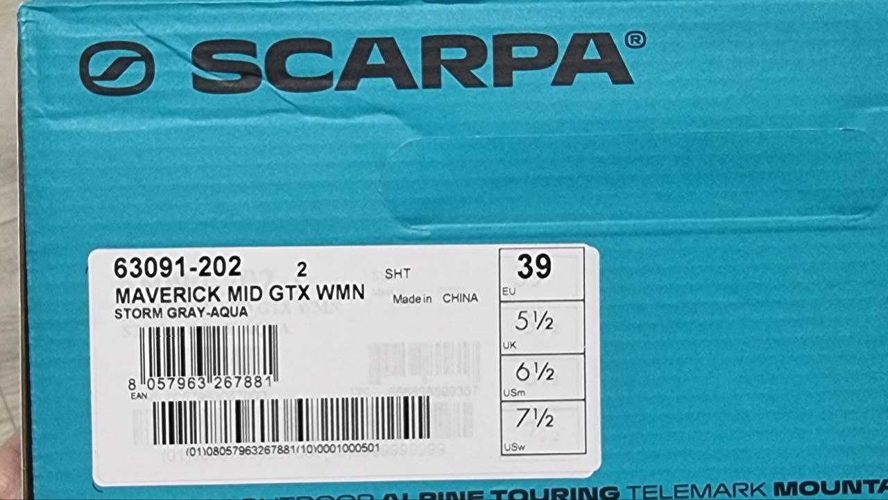 РАСПРОДАЖА!!! Scarpa Maverick GTX (EU 39/40.5).