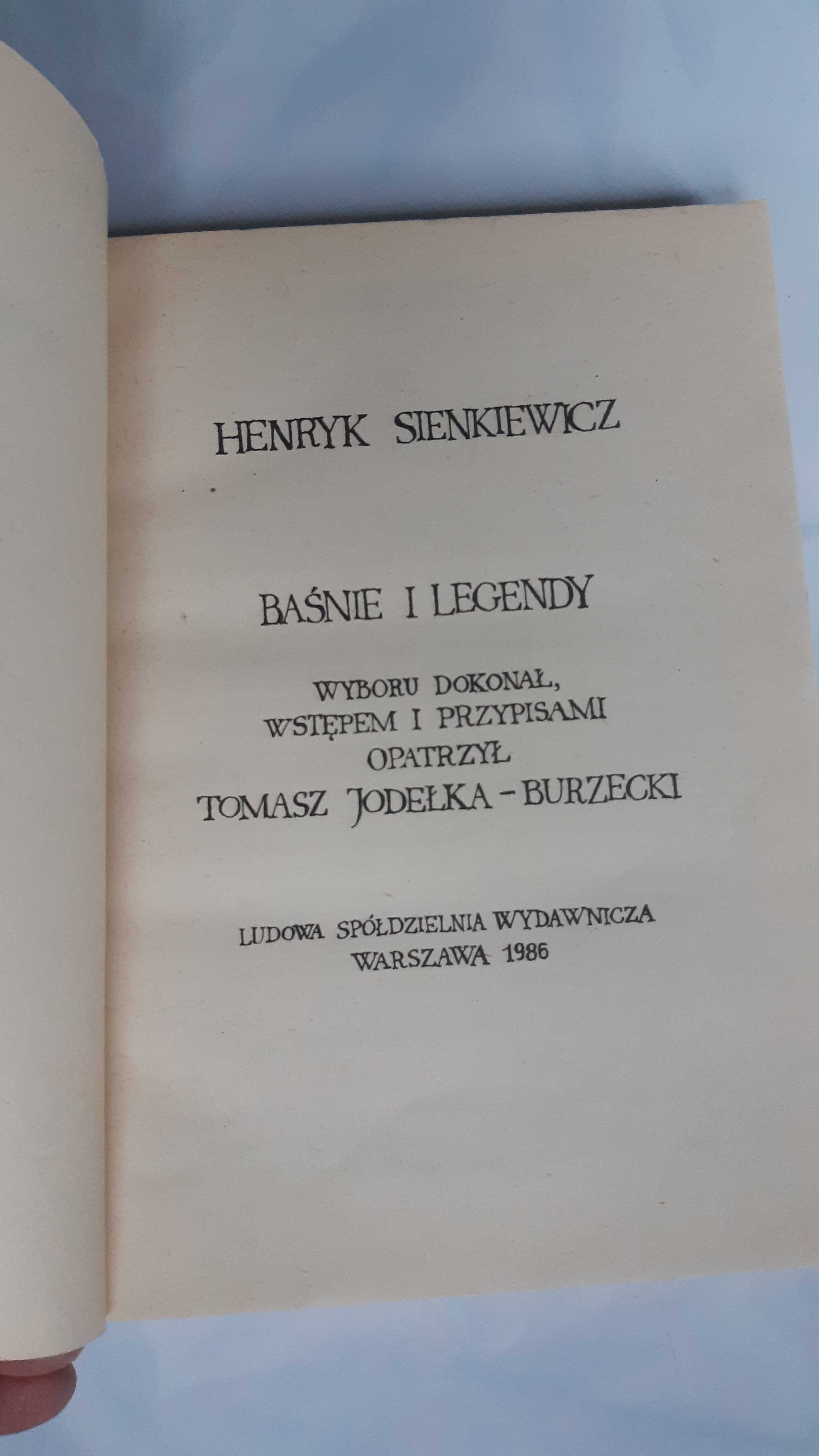 Baśnie i legendy Henryk Sienkiewicz