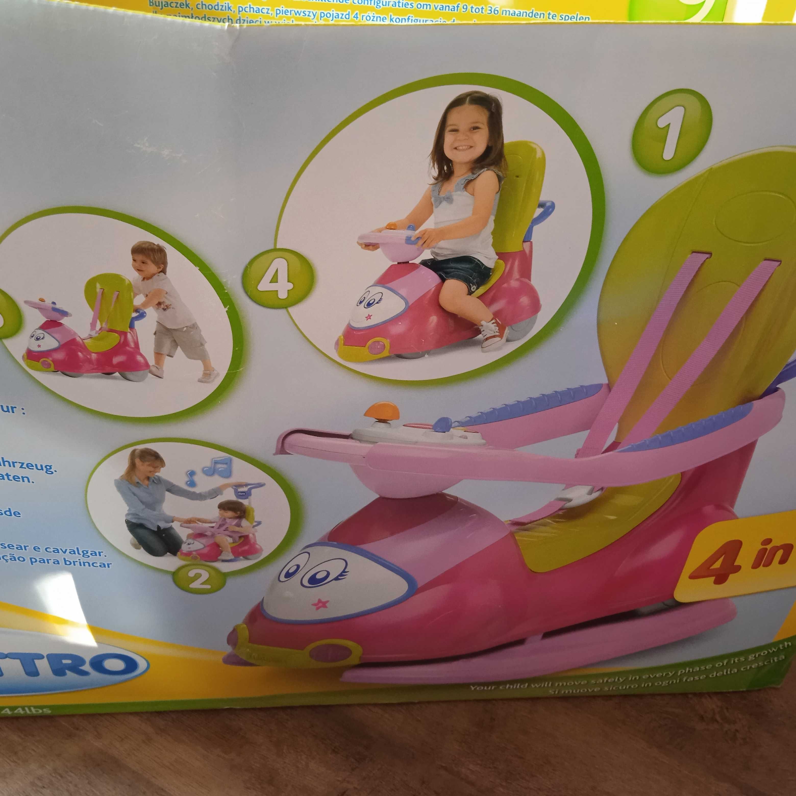 Chicco jeździk, pchacz. Cały komplet