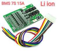 Плата бмс Bms 7s 15a li ion с балансировкой для литий ионовых батарей