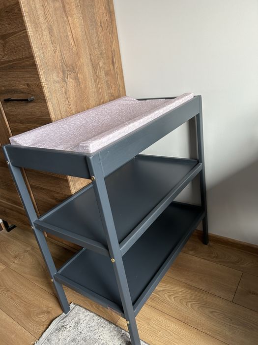 Przewijak wolnostojący classic changer antracyt materac boho dark