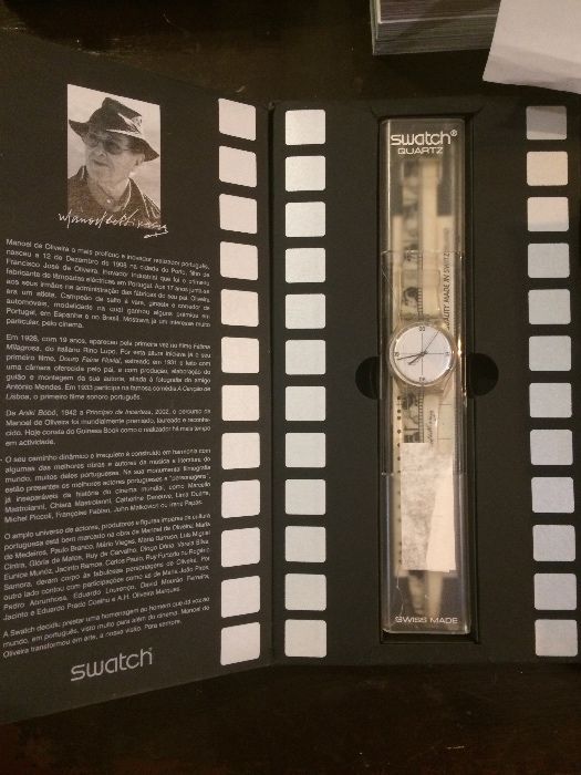 SWATCH - Relógio Manoel de Oliveira / Edição de colecionador