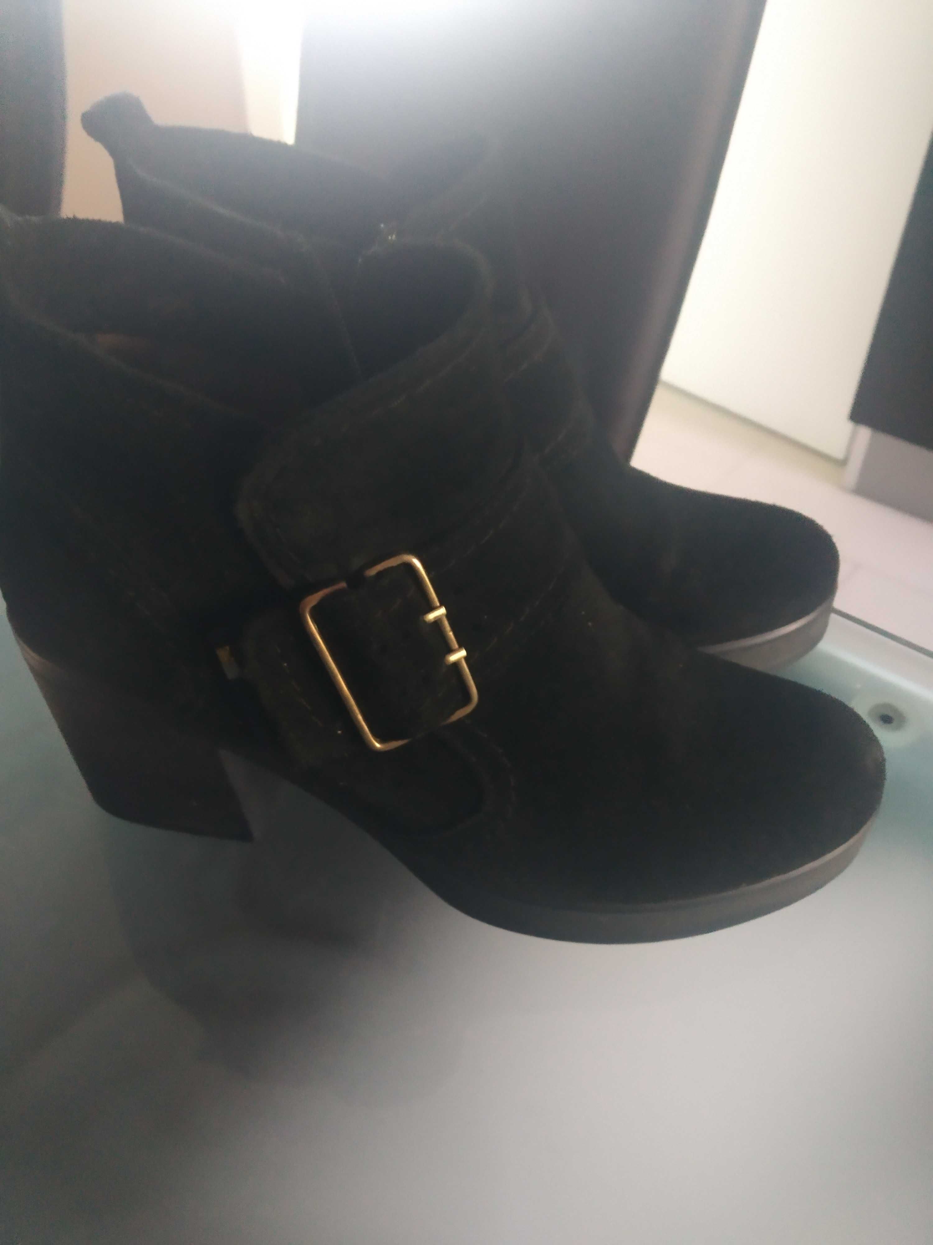 Botas pretas nobuck