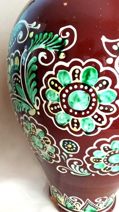 Косівська стара масивна ваза 55,5см