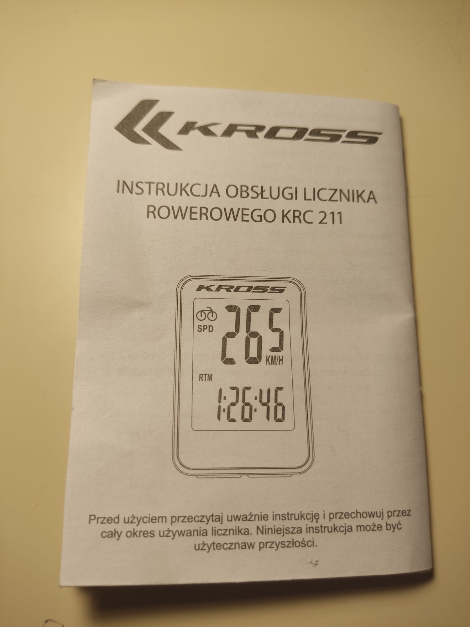 licznik rowerowy kross