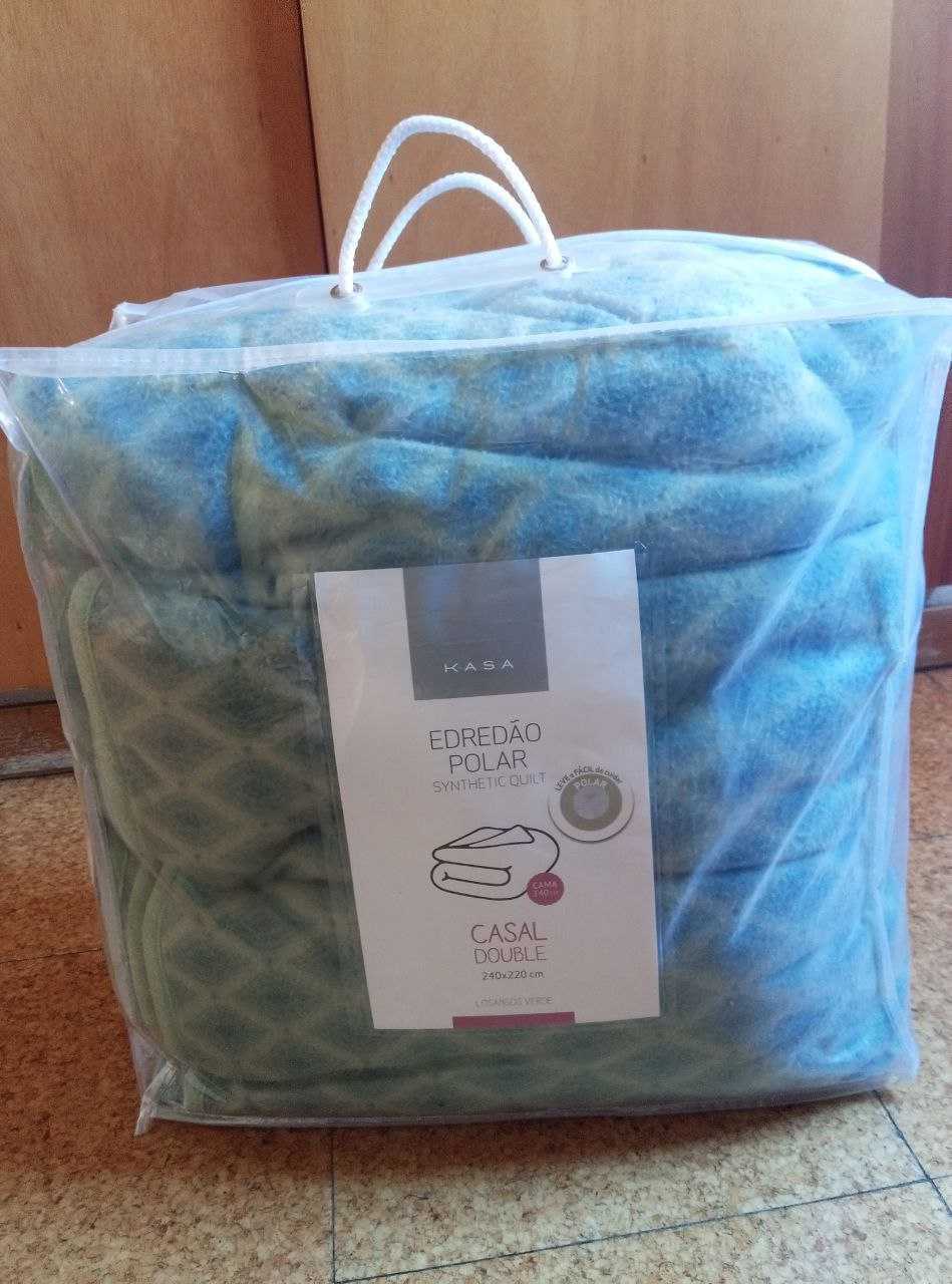 Lençol Casal Polar Fleece Quentinho – Como Novo – Só 30€!