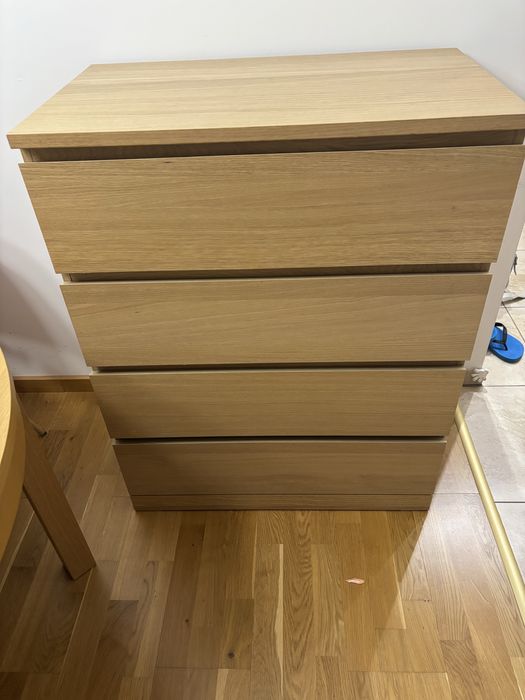 Komoda Malm dębowa 4 szuflady