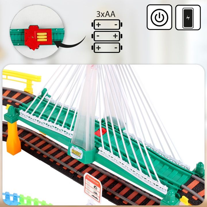 Kolejka Elektryczna Pociąg Lokomotywa Odczepiane Wagony Tor Wyścigowy