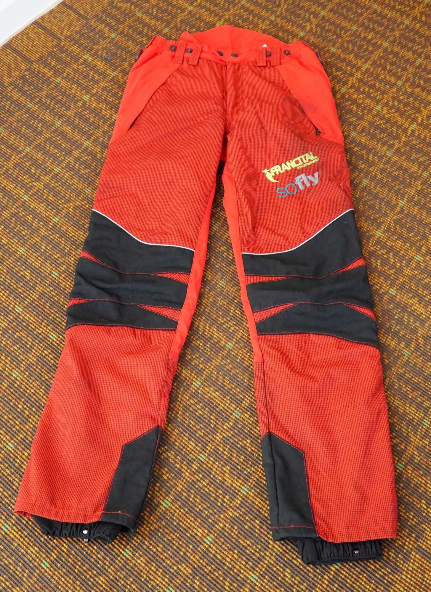 Spodnie antyprzecięciowe FRANCITAL Sestriere Pro (M czerwone, Cordura)