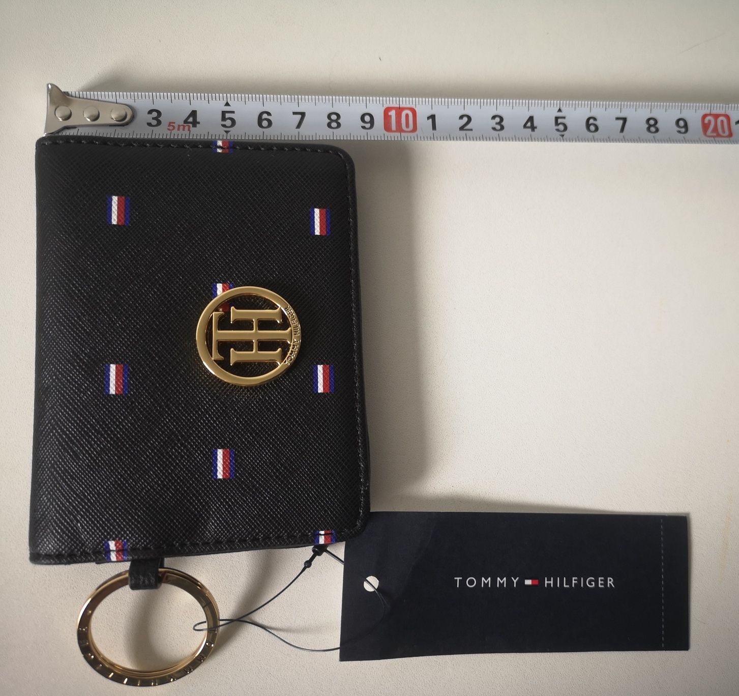 Tommy Hilfiger-Nowy oryginalny z metką portfel/etui na karty na brelo.