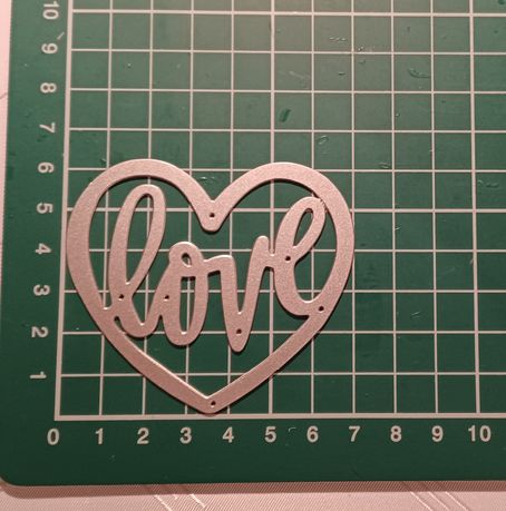 Wykrojnik serce love ślub walentynki scrapbooking