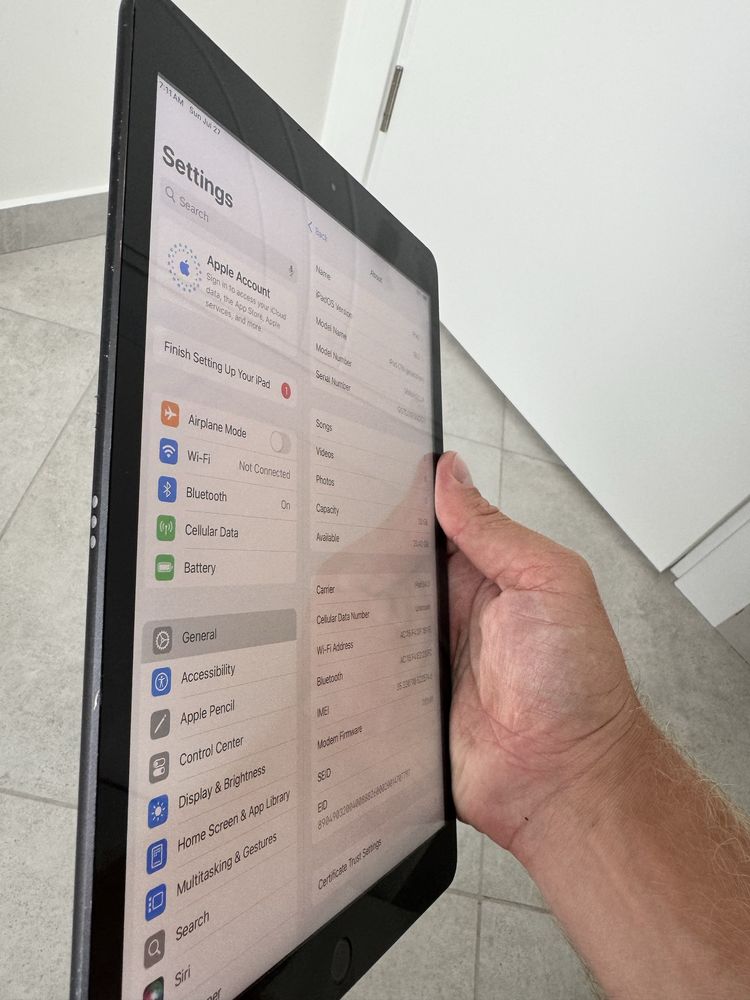iPad 7 покоління. 32GB. LTE. Сімкарта. Без обмежень. Гарантія
