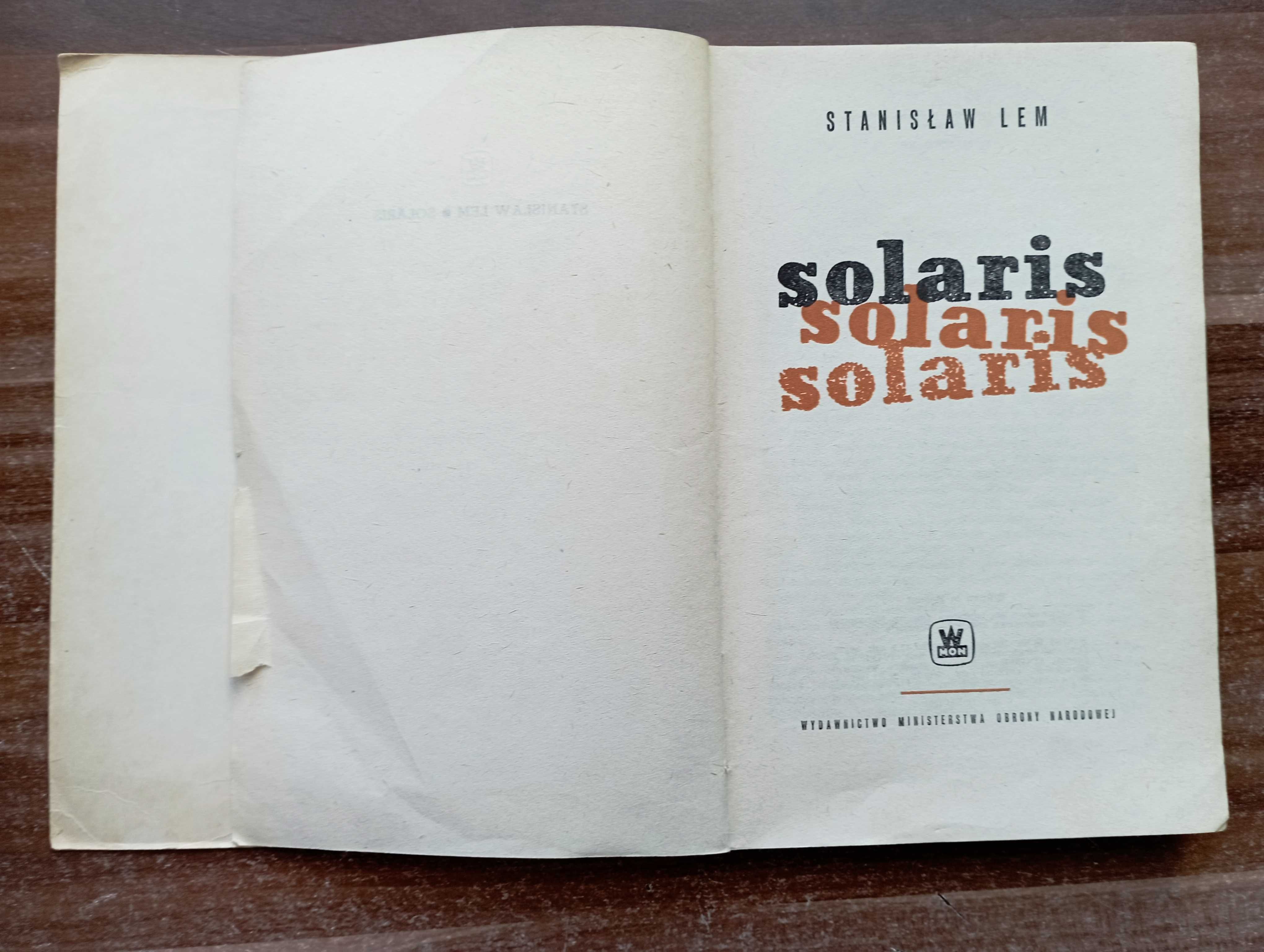 Solaris Stanisław Lem wydanie drugie 1968