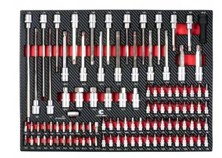 Szafka warsztatowa wózek narzedziowy 262el mocna klucze płaskie z grze