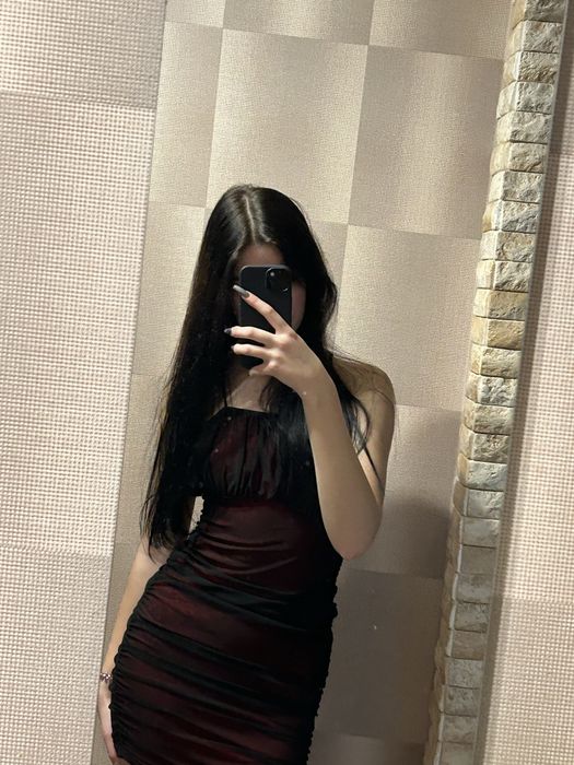 плаття shein сіточка з червоною підкладкою