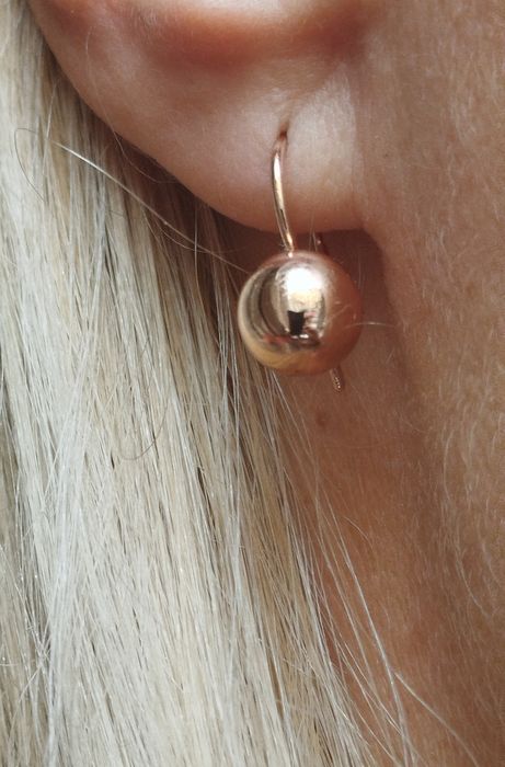 Золотые серьги 583 СССР  Золоті радянські сережки