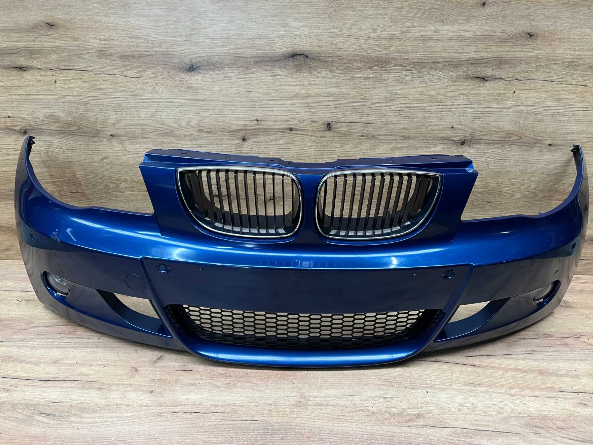 Zderzak przedni Bmw 1 E87 M-Pakiet 4x pdc kolor lemans blau metalic